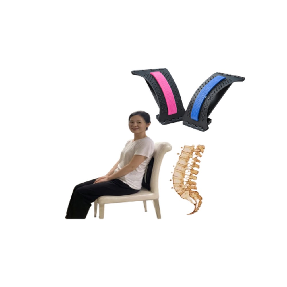 등받이쿠션 허리 목 스트레칭 자세교정기 판촉