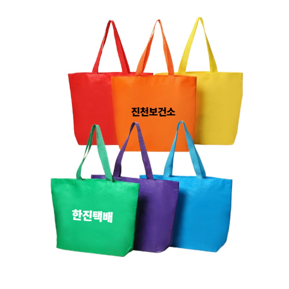 각민자 대형 타포린백 시장가방 바구니 소량제작